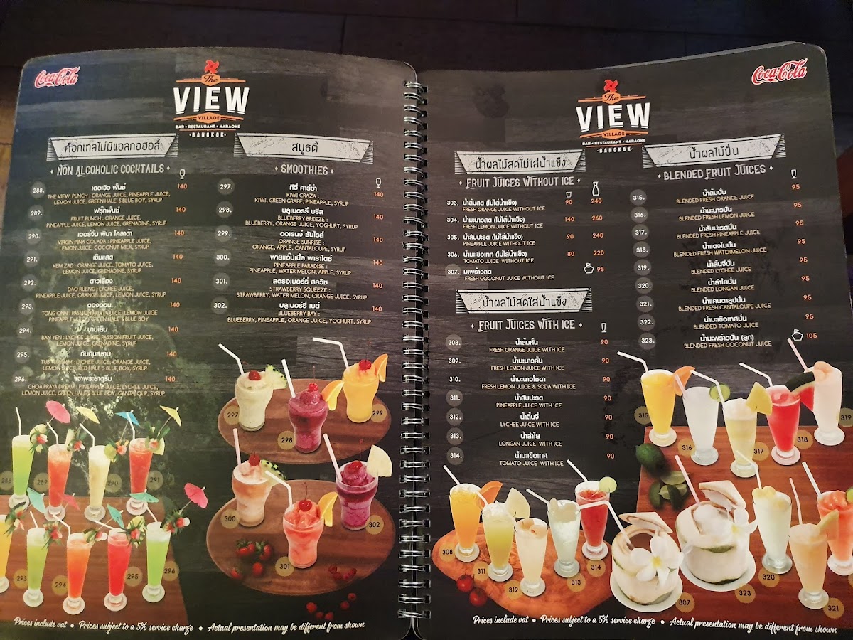 Menu The View Village-10