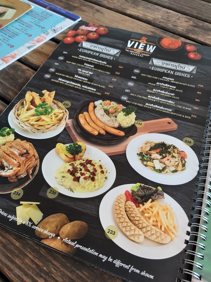 Menu The View Village-2