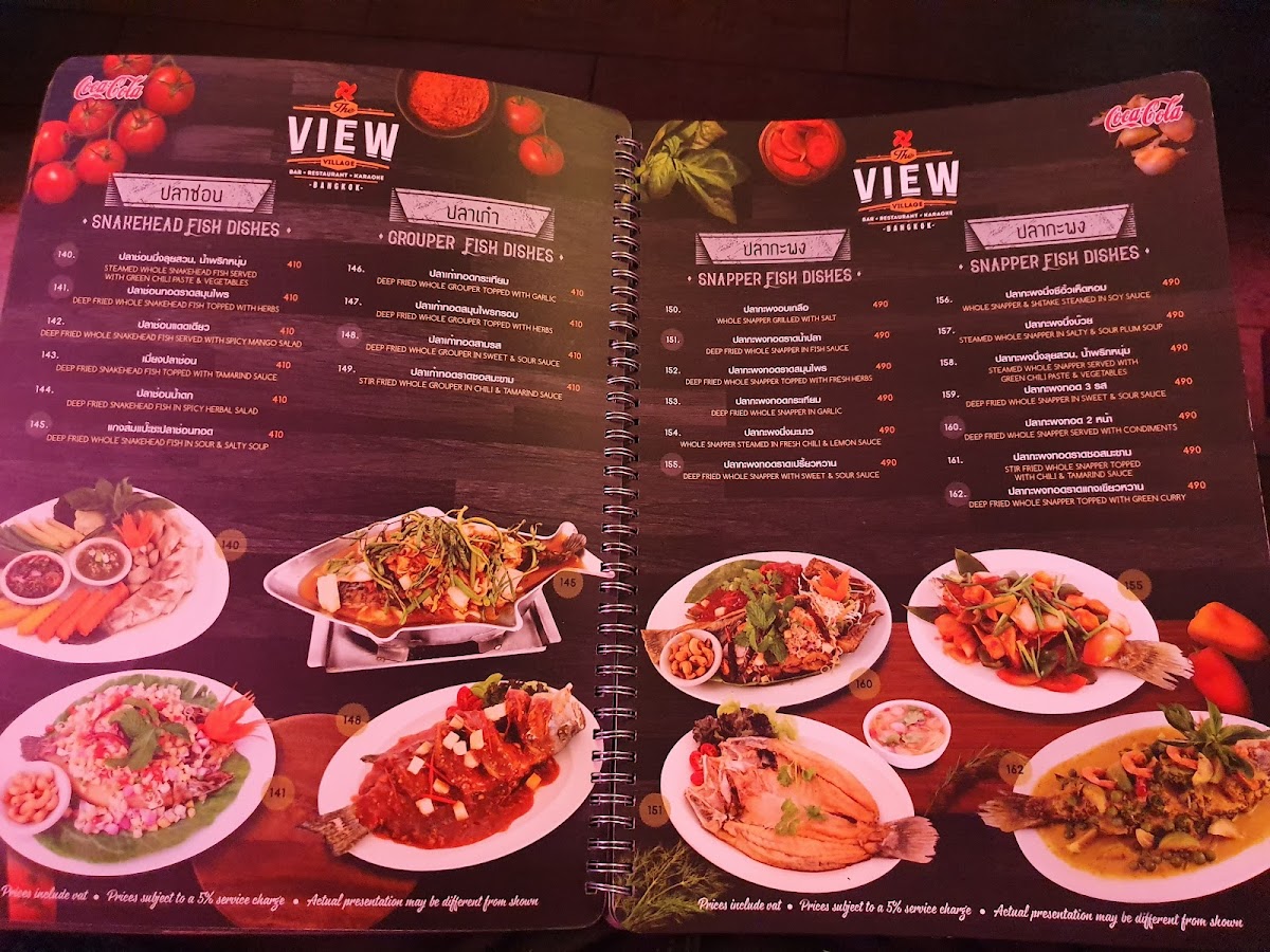 Menu The View Village-7