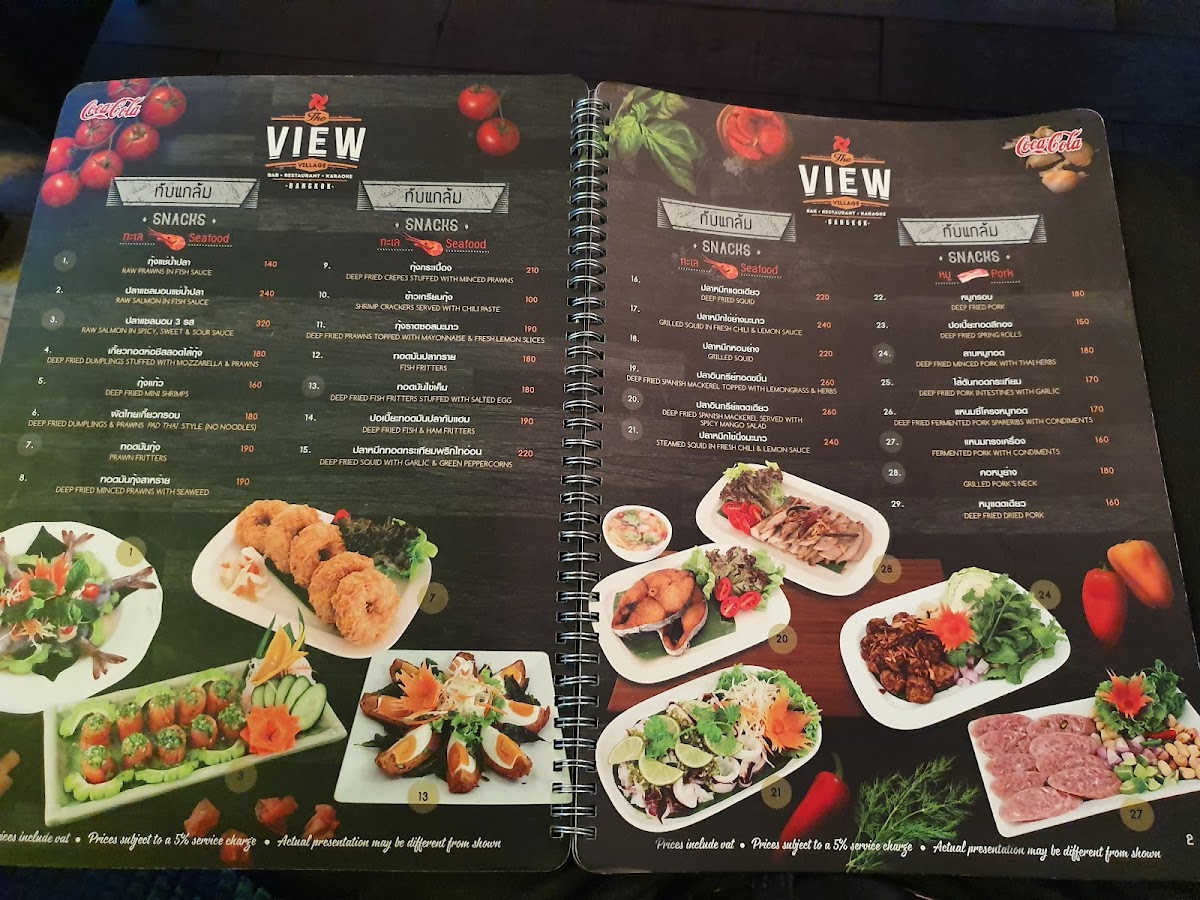 Menu The View Village-9