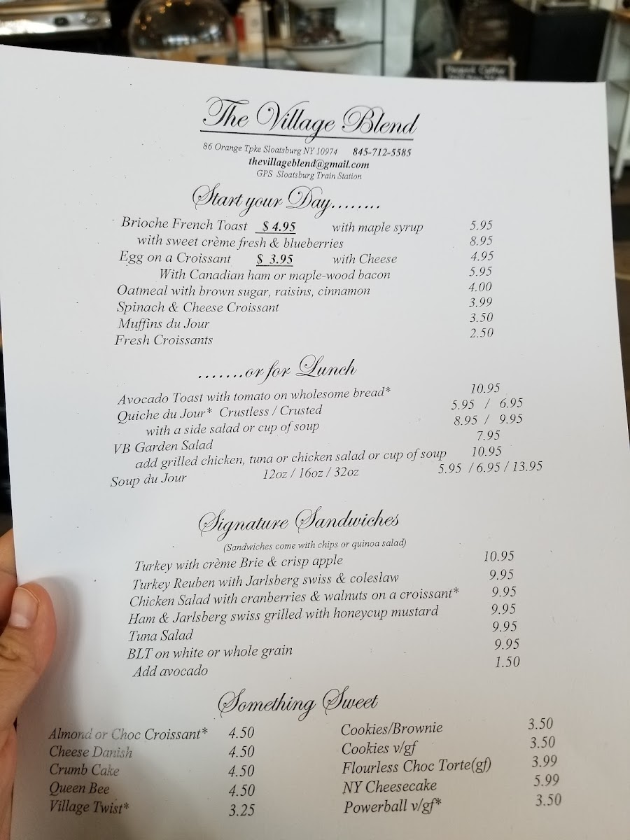 Menu The Village Blend-4