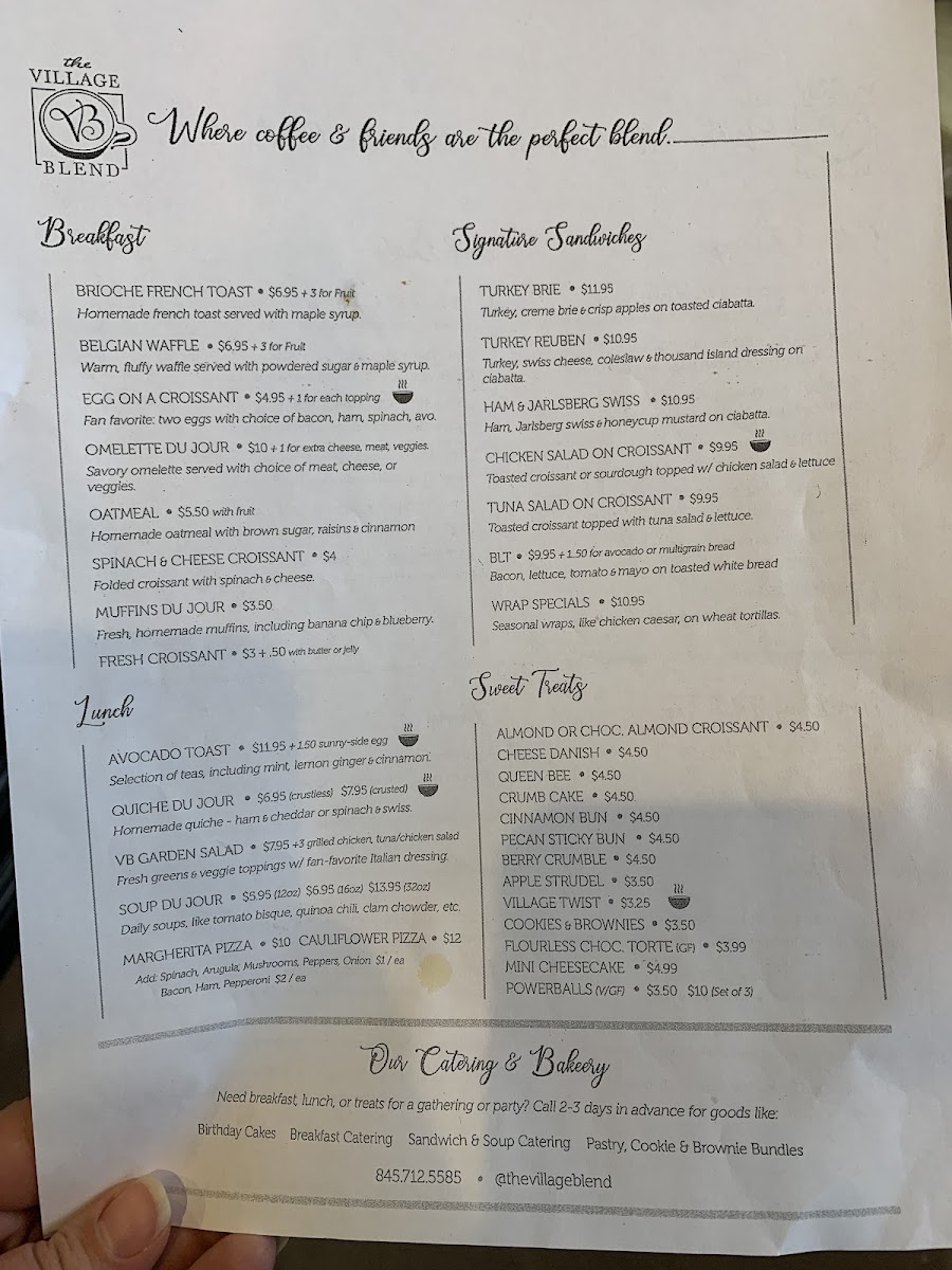 Menu The Village Blend-5