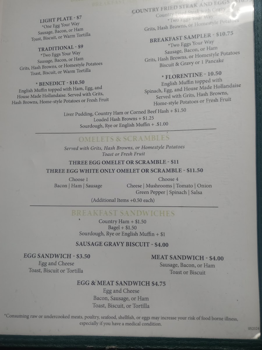 Menu The Village Cafe-2