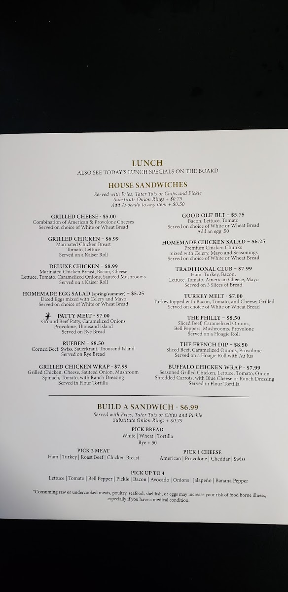 Menu The Village Cafe-8