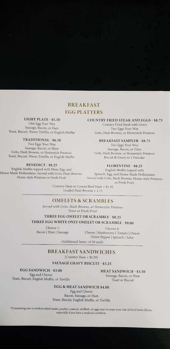 Menu The Village Cafe-9