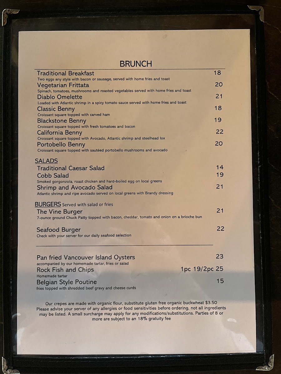 Menu The Vine-2