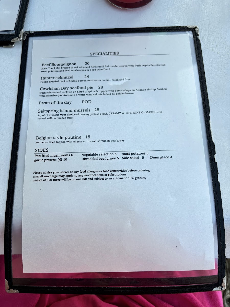Menu The Vine-7