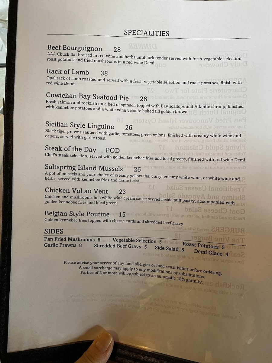 Menu The Vine-8