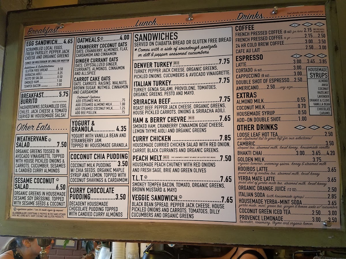 Menu The Weathervane Cafe-10
