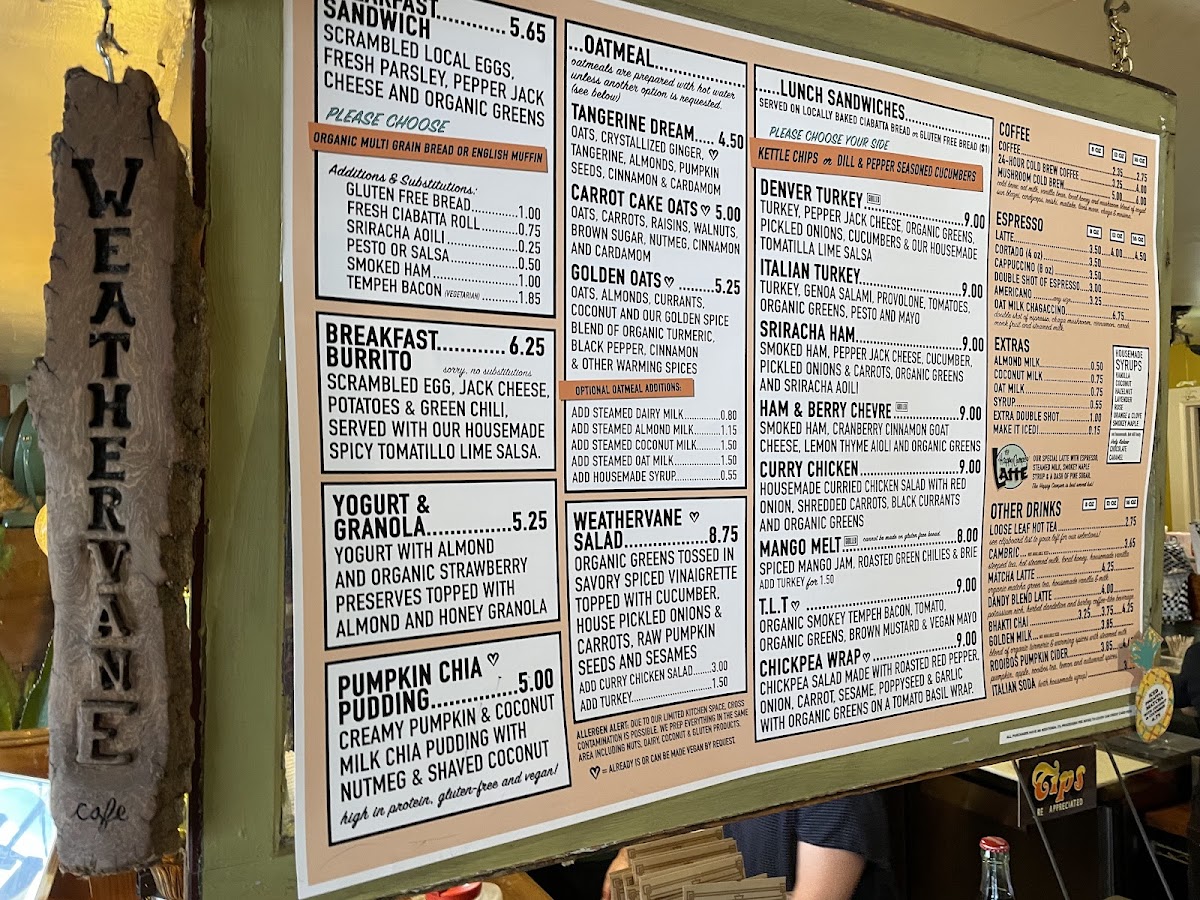 Menu The Weathervane Cafe-2