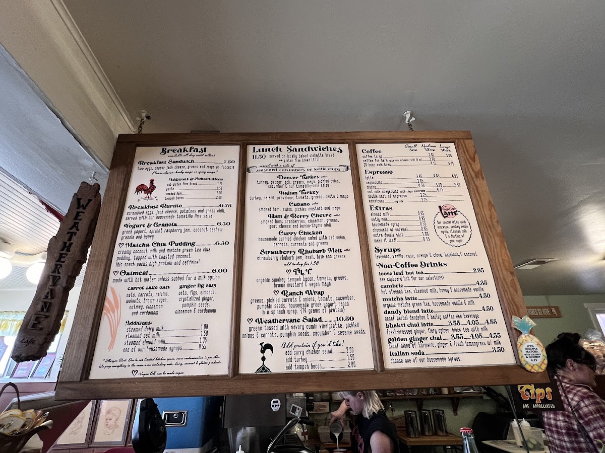 Menu The Weathervane Cafe-3