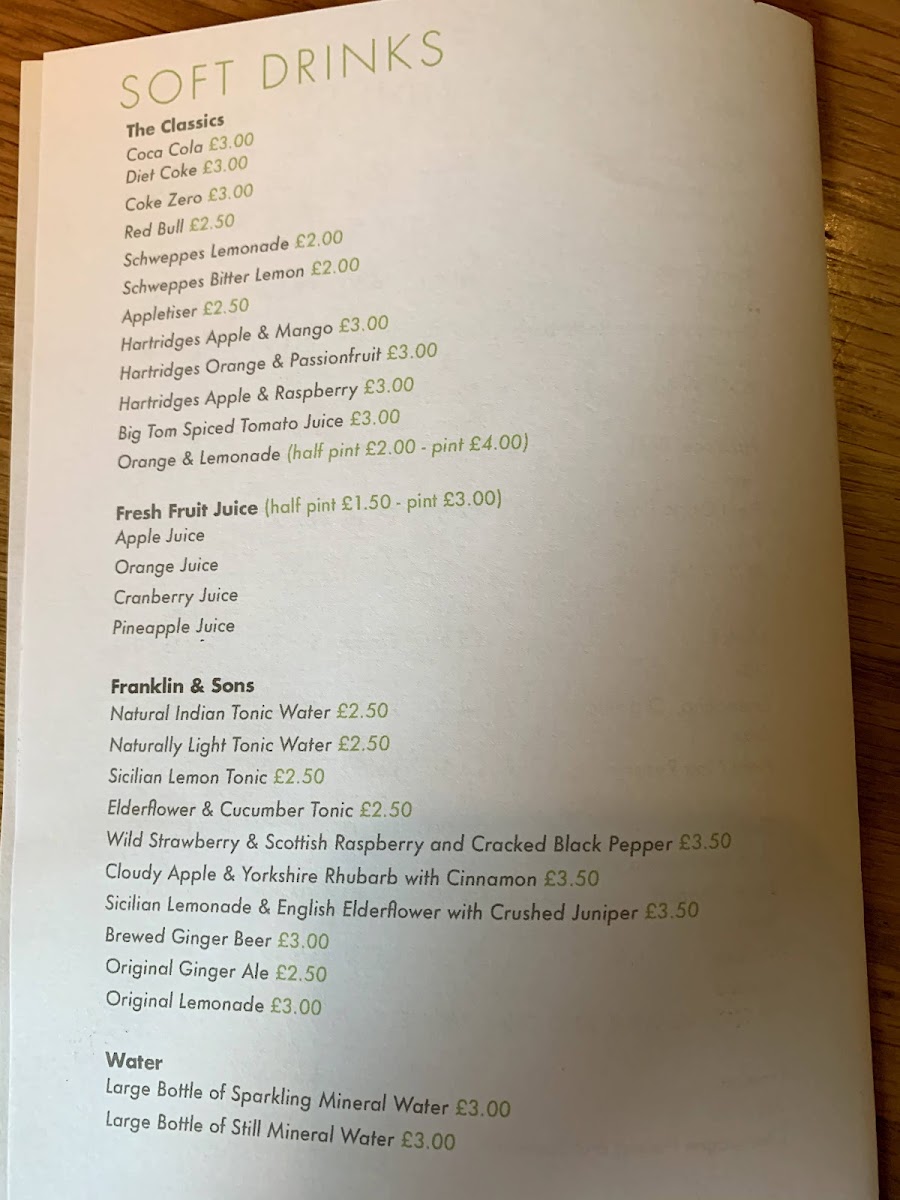 Menu The Weeping Willow-6