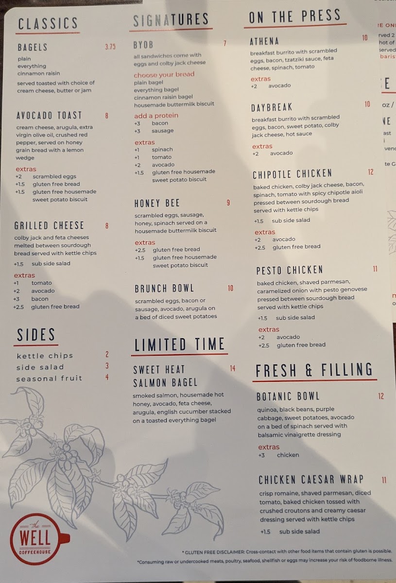 Menu The Well Coffeehouse Koinonia-4