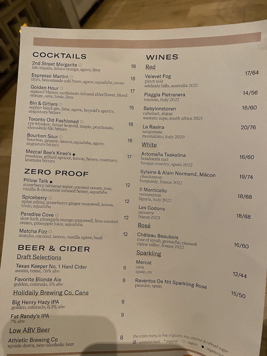 Menu The Well Westlake-2