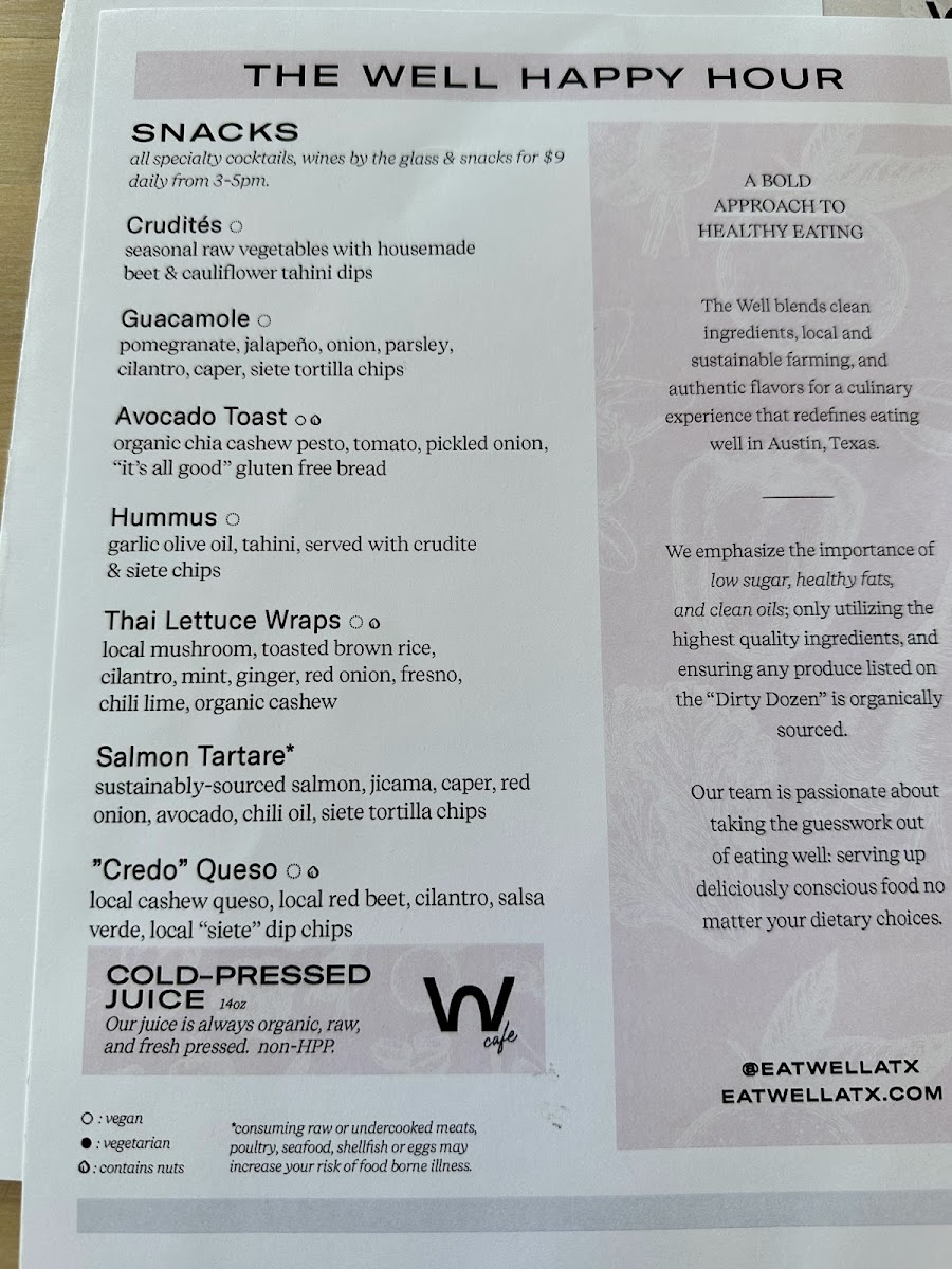 Menu The Well Westlake-3