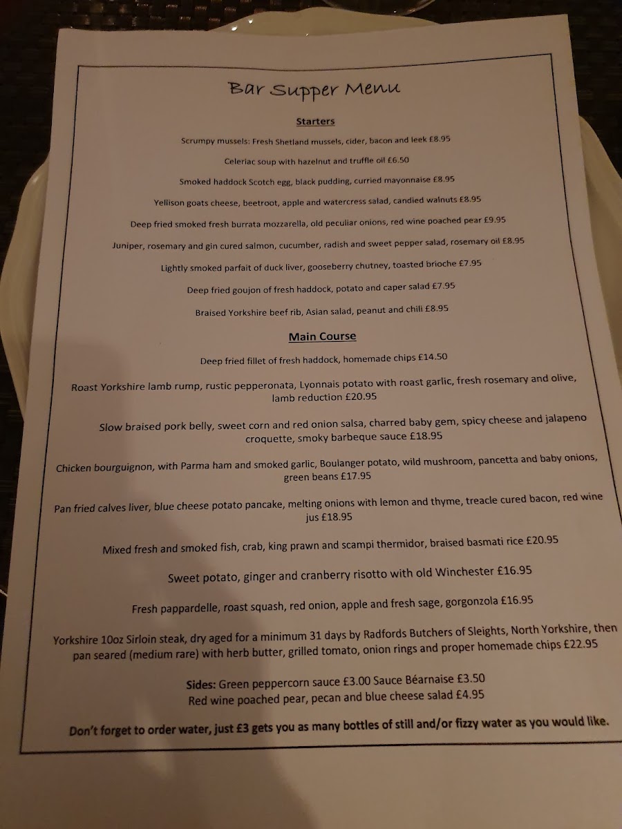 Menu The Wellington Inn-2