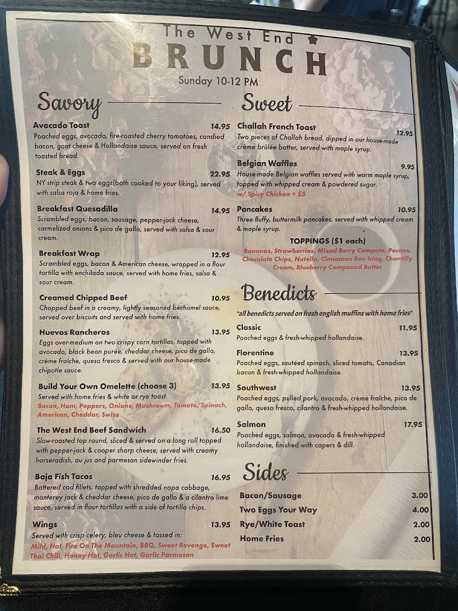 Menu The West End-6
