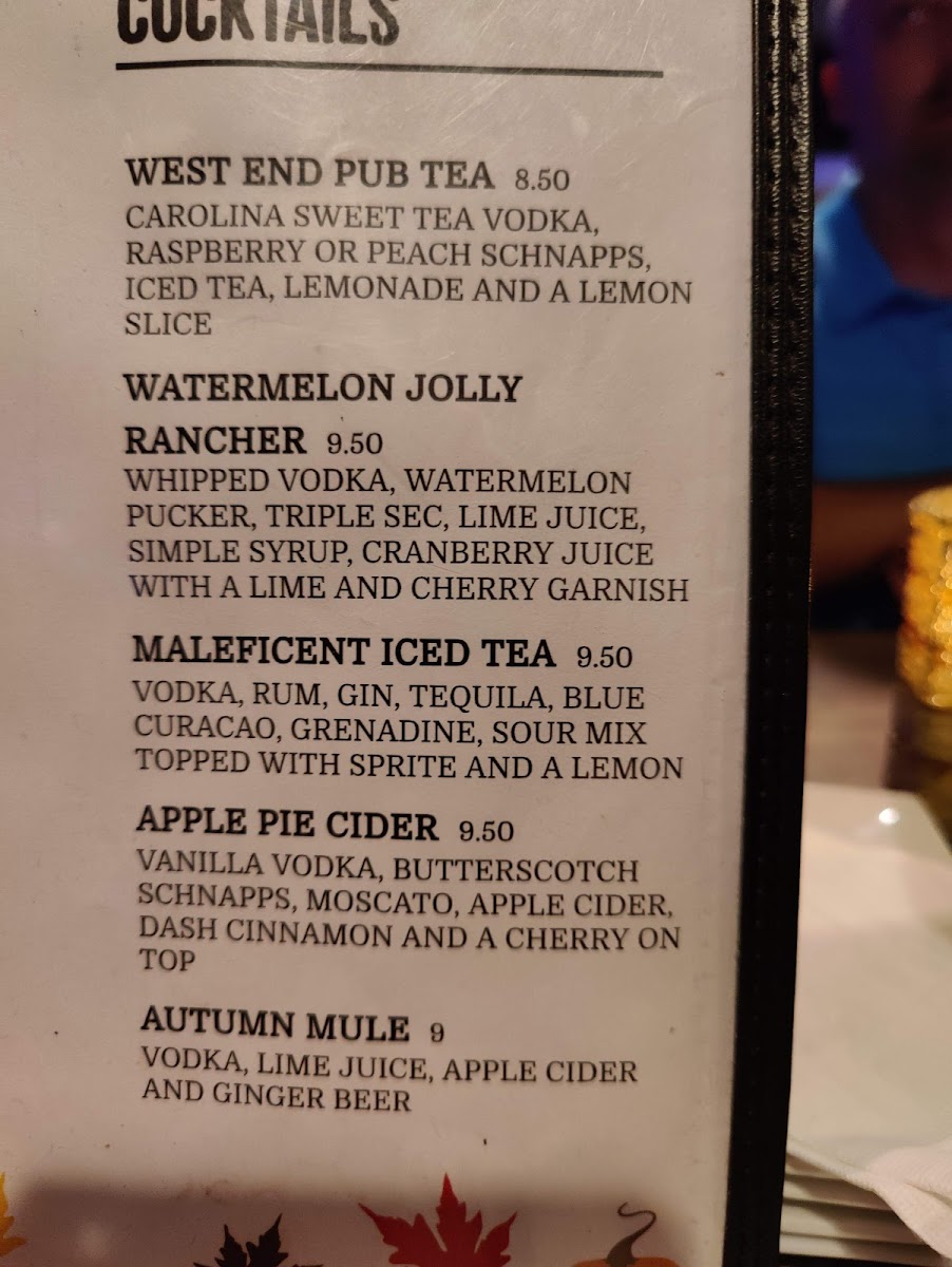 Menu The West End-7