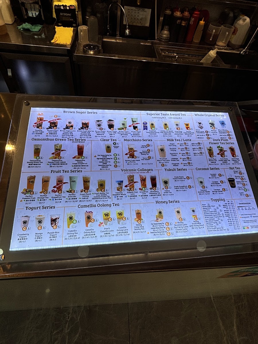 Menu The Whale Tea Sg - Lau Pa Sat-10