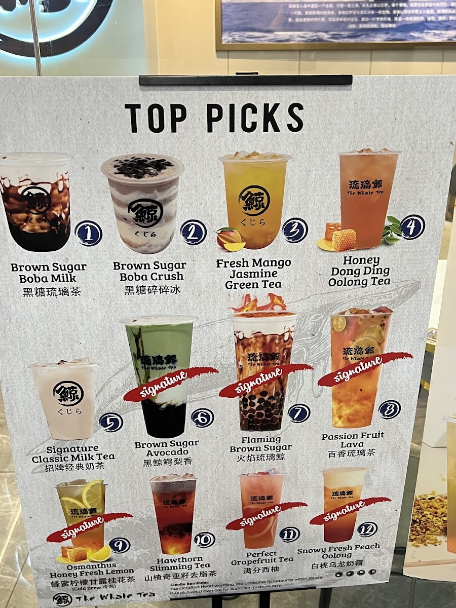 Menu The Whale Tea Sg - Lau Pa Sat-2