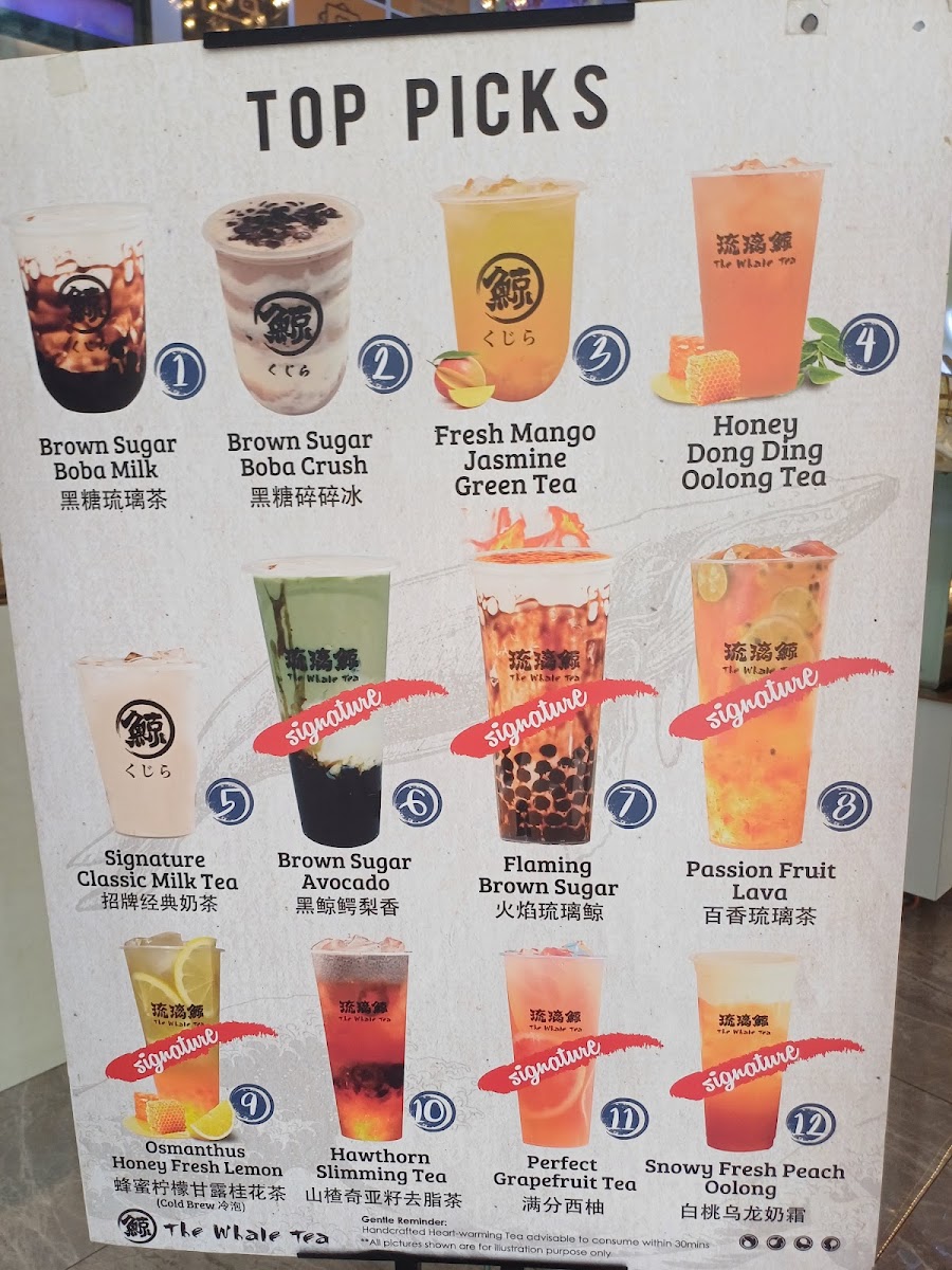 Menu The Whale Tea Sg - Lau Pa Sat-4