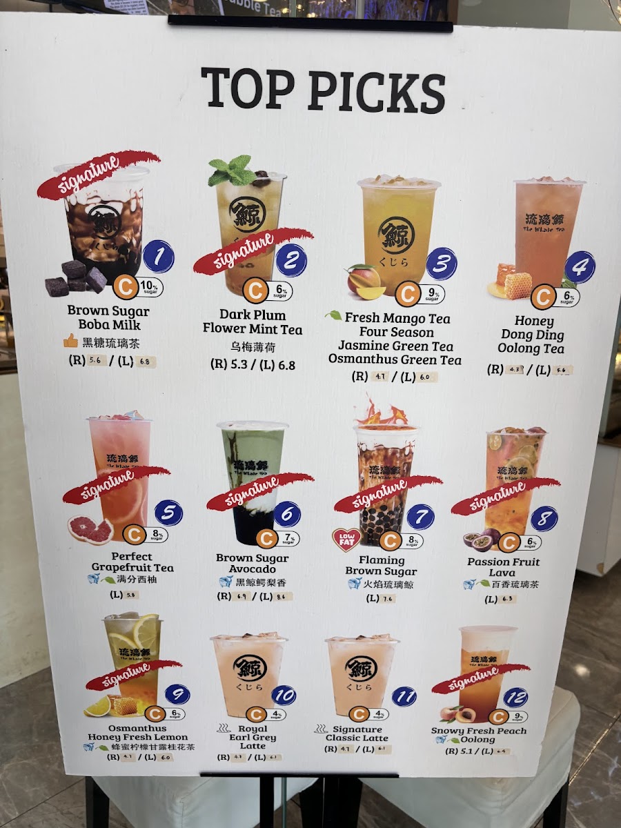 Menu The Whale Tea Sg - Lau Pa Sat-5