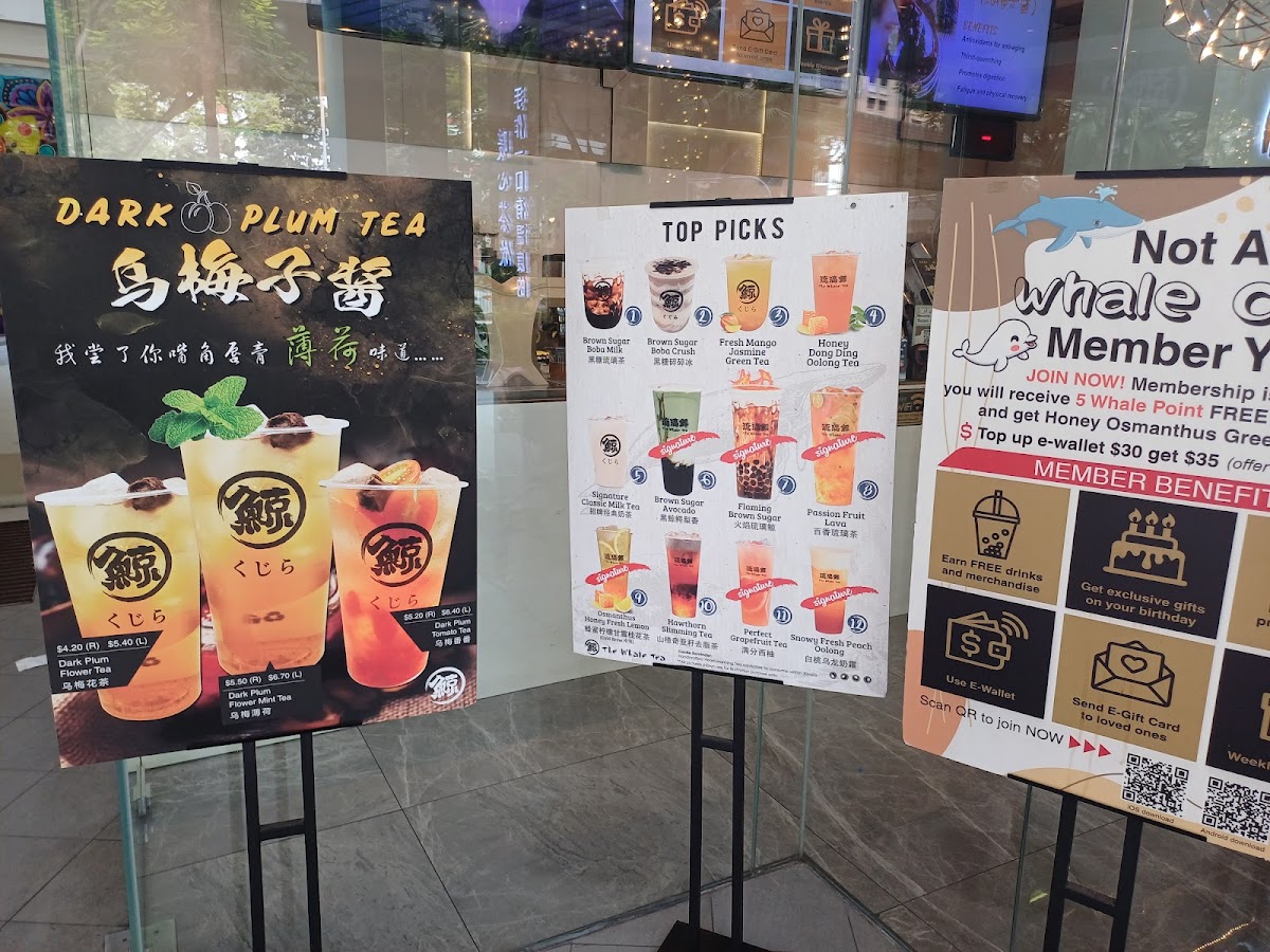 Menu The Whale Tea Sg - Lau Pa Sat-8