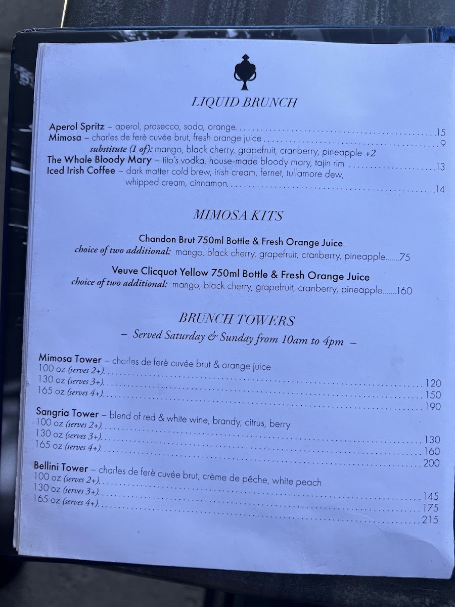 Menu The Whale-1