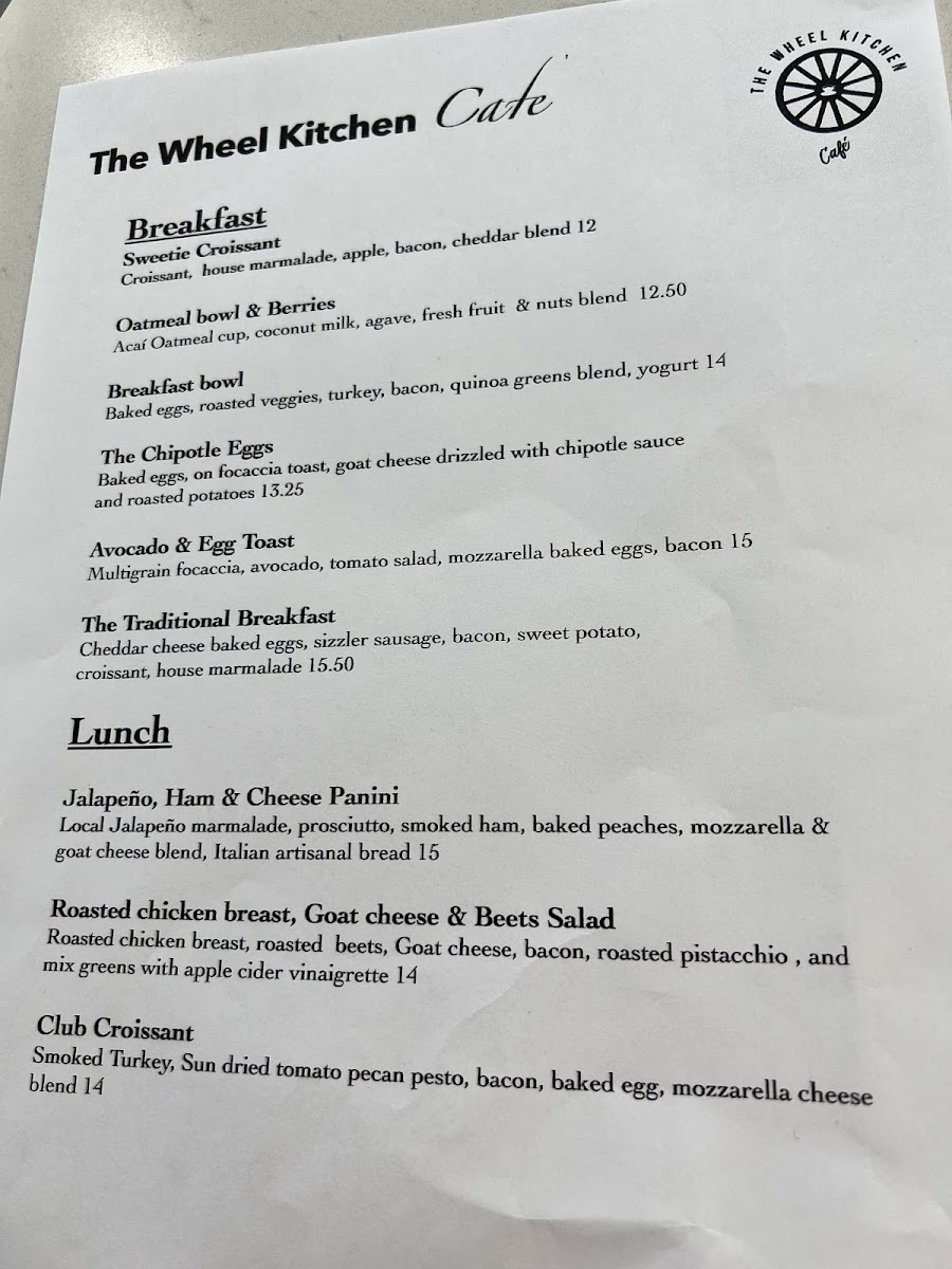 Menu The Wheel Cafe-10