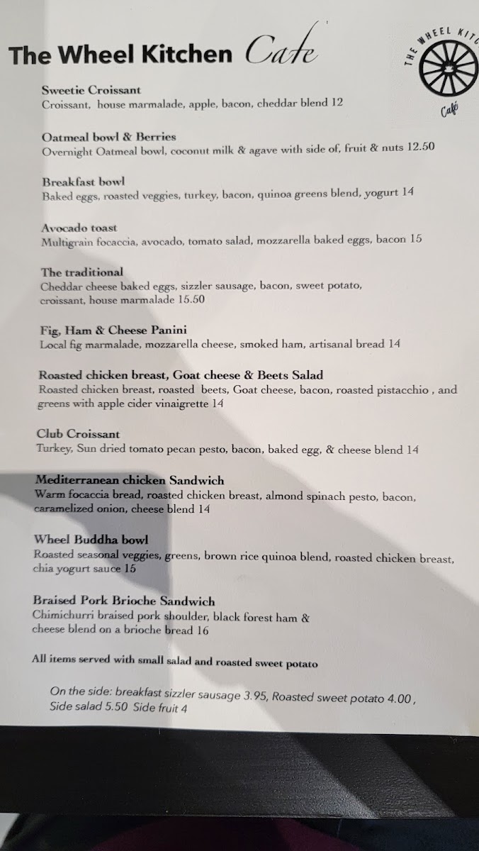 Menu The Wheel Cafe-9