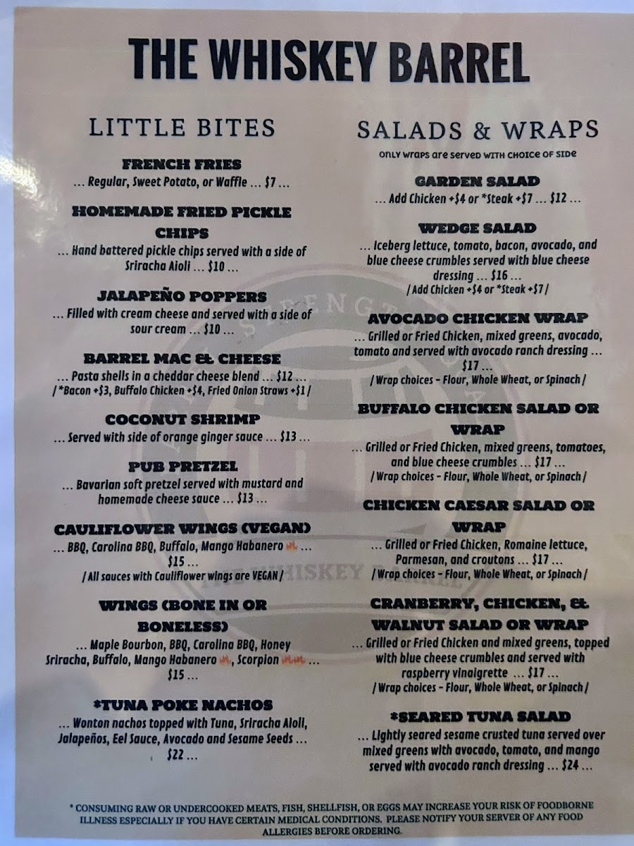 Menu The Whiskey Barrel-5