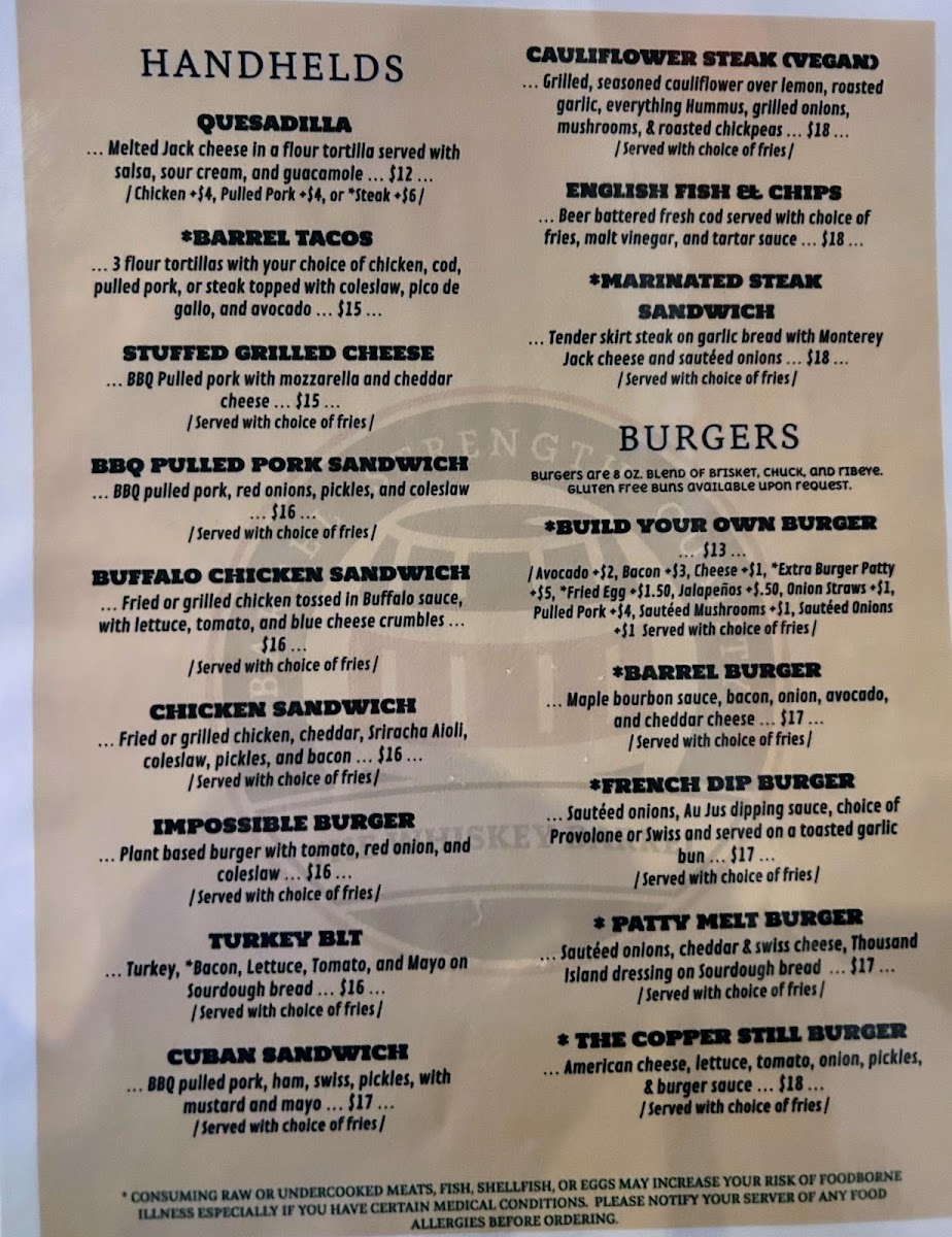 Menu The Whiskey Barrel-7
