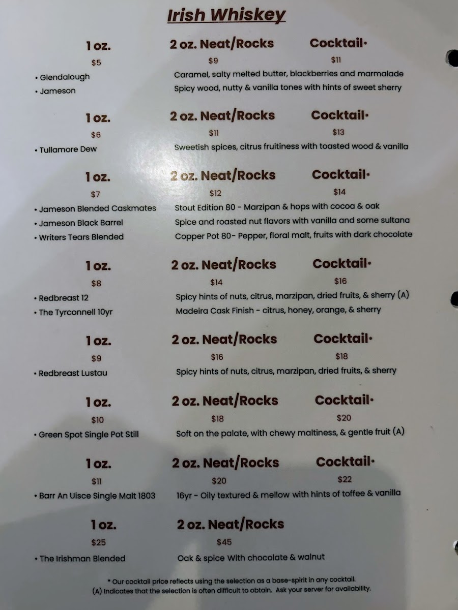 Menu The Whiskey Barrel-9