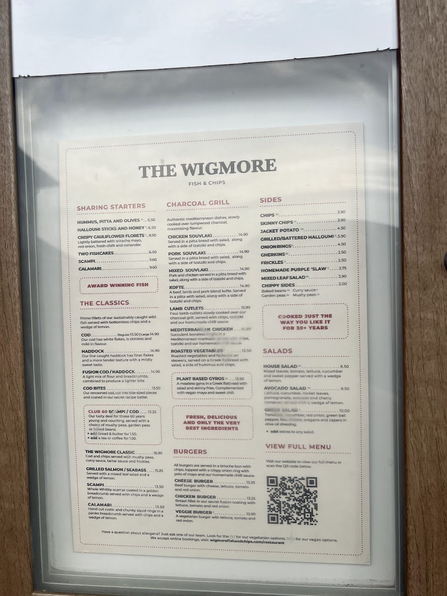 Menu The Wigmore Fish & Chips Takeaway-2