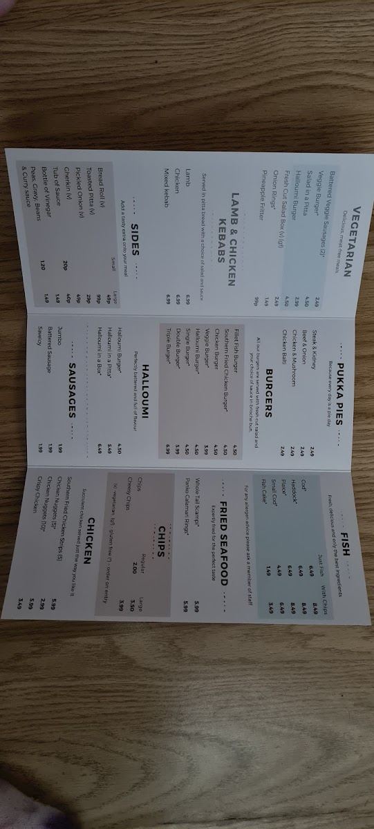 Menu The Wigmore Fish & Chips Takeaway-4