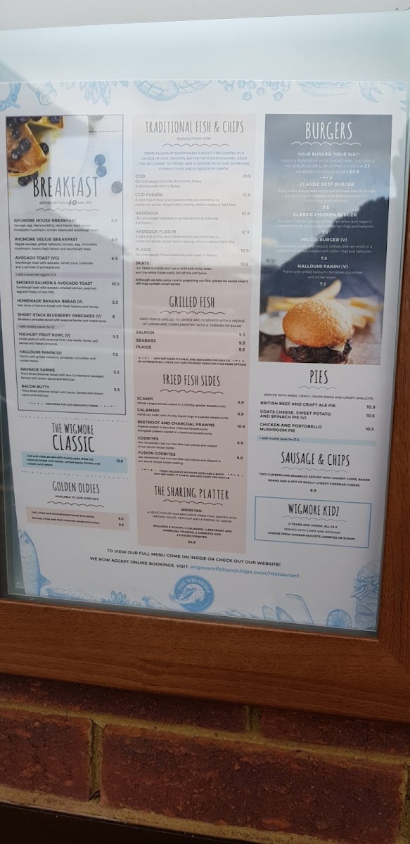 Menu The Wigmore Fish & Chips Takeaway-8