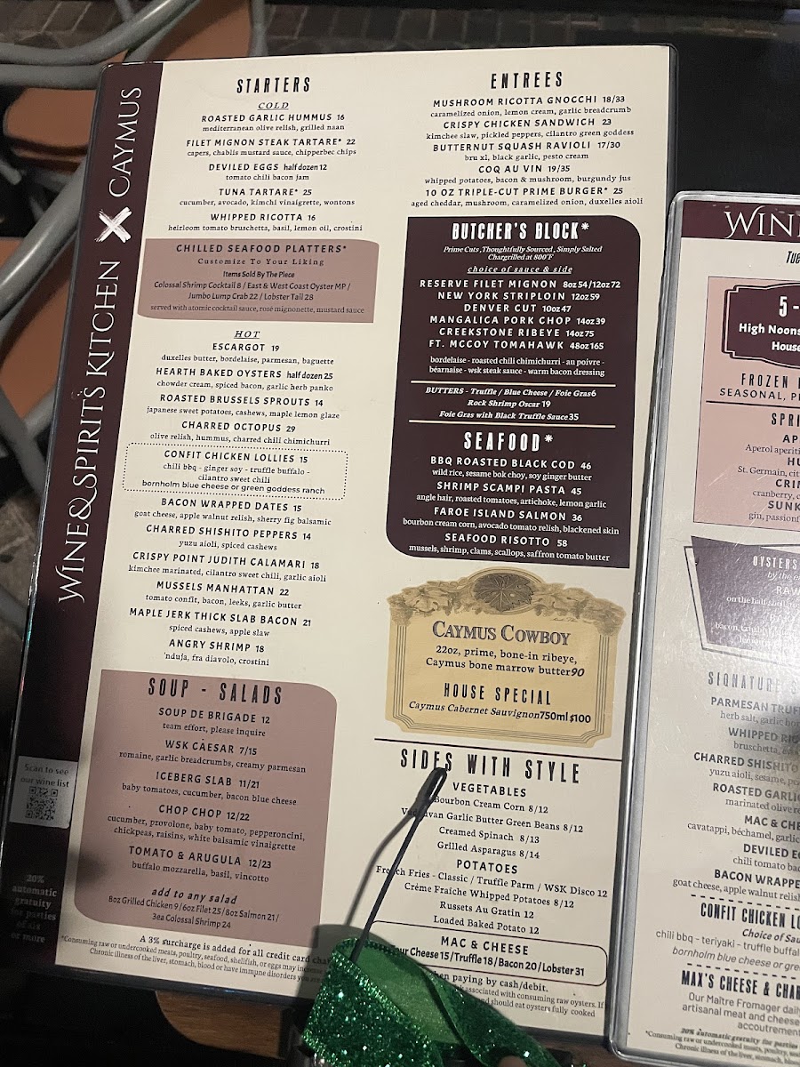 Menu The Wine And Spirits Kitchen-3