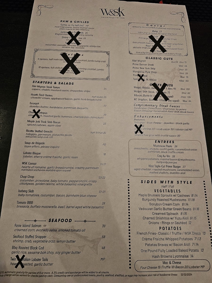 Menu The Wine And Spirits Kitchen-5