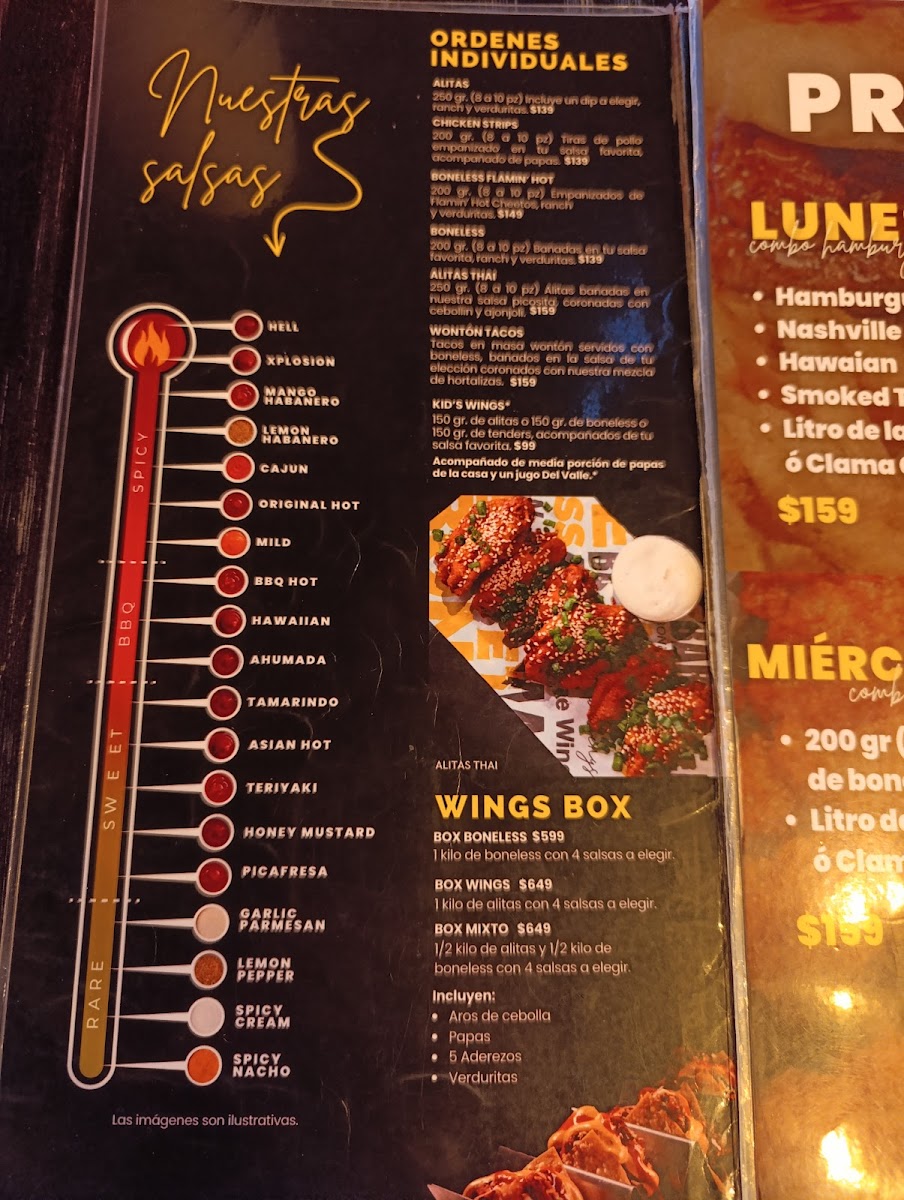 Menu The Wings Reliz-1