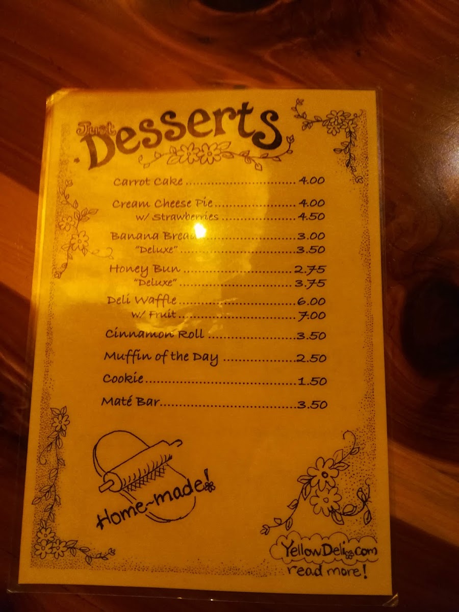 Menu The Yellow Deli-7