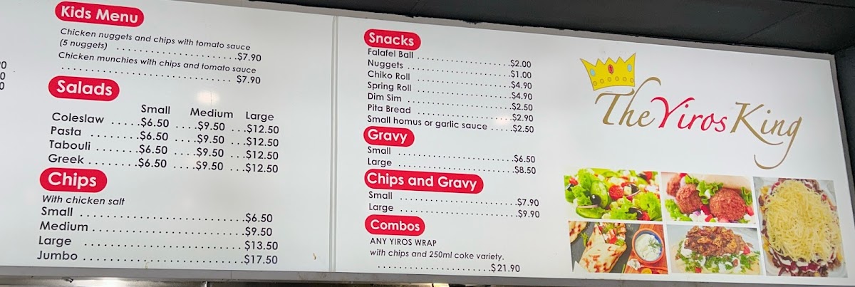 Menu The Yiros King-2