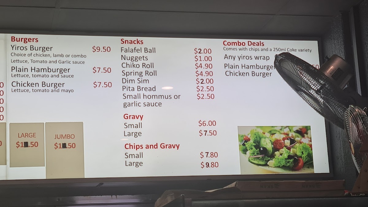 Menu The Yiros King-6
