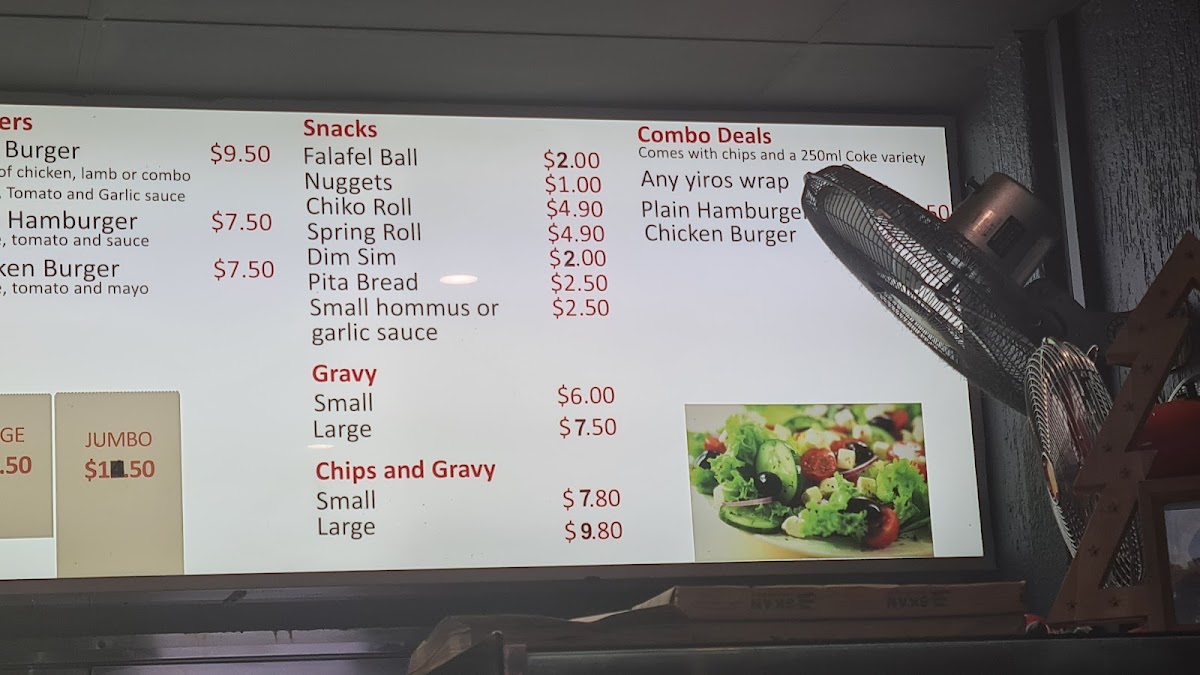 Menu The Yiros King-7