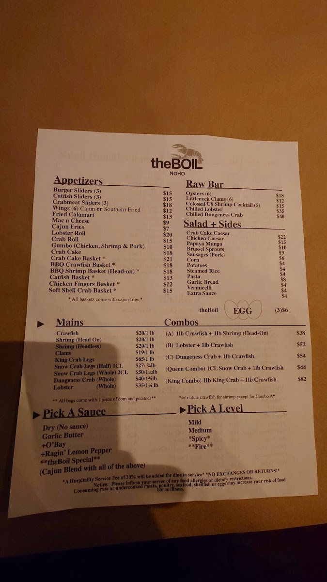 Menu Theboil New York-5