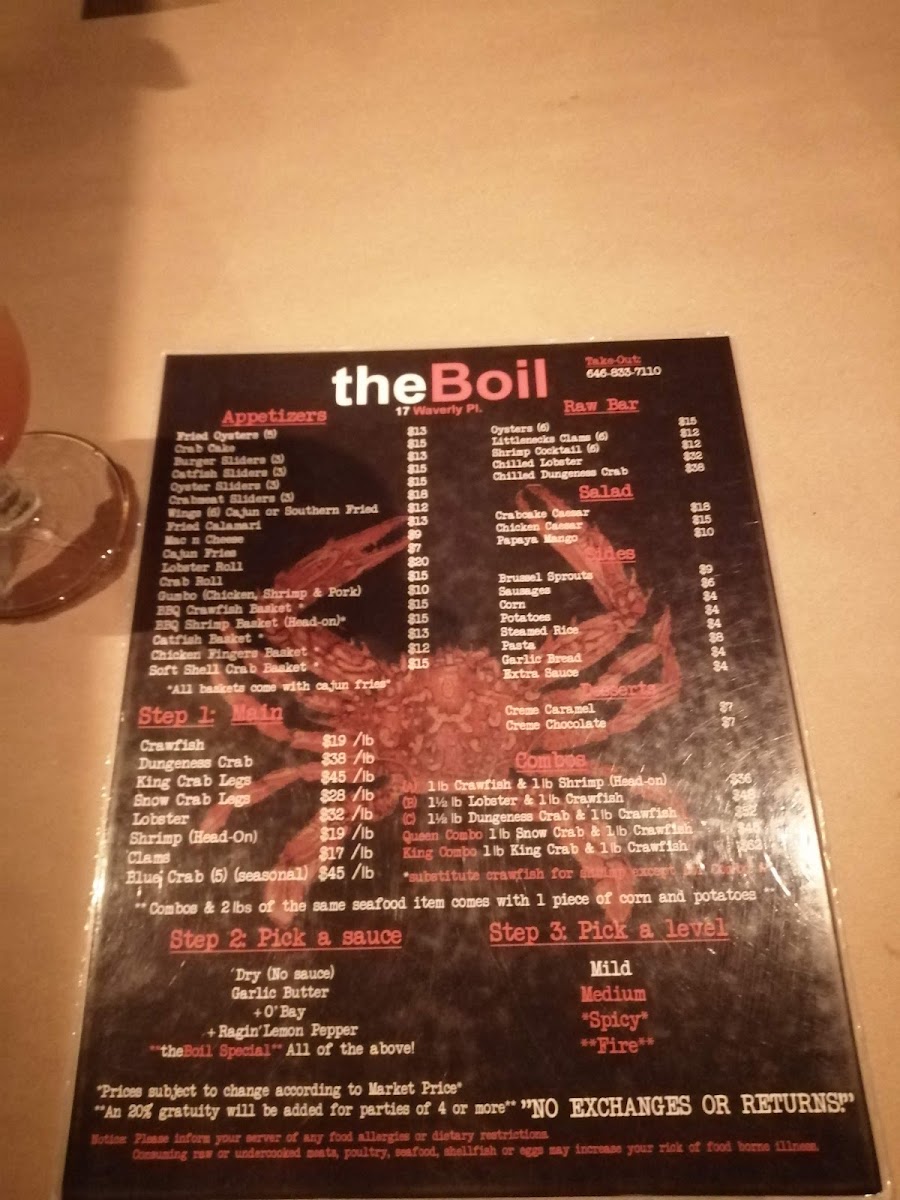 Menu Theboil New York-6
