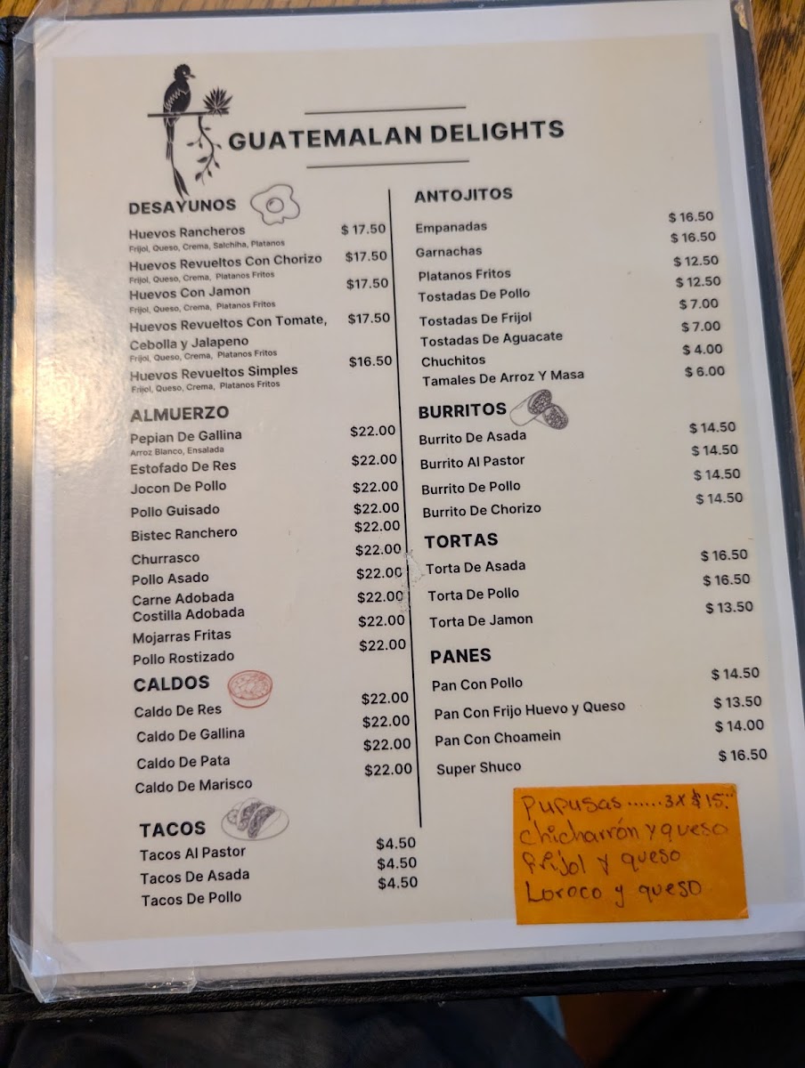 Menu Theresa And Johnnys Cafe-10