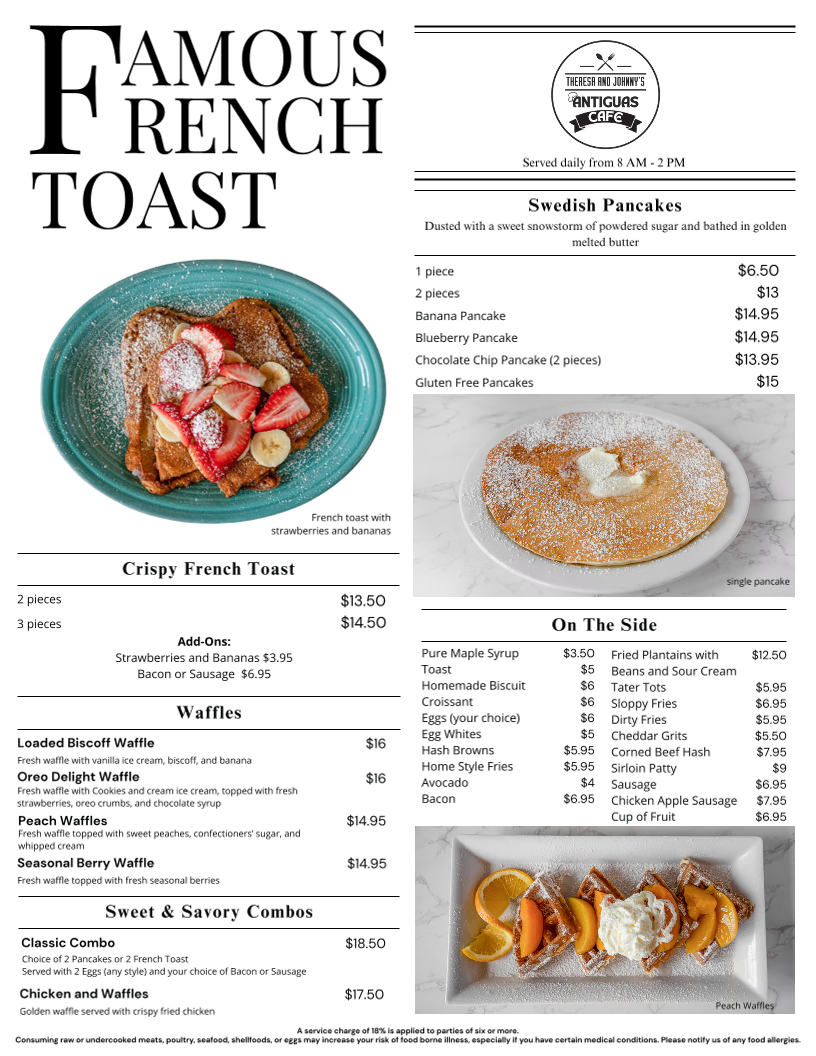 Menu Theresa And Johnnys Cafe-5