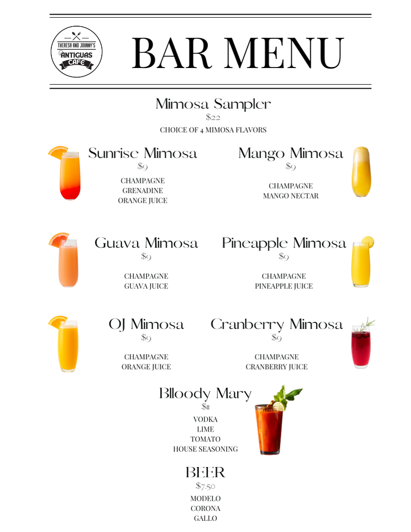 Menu Theresa And Johnnys Cafe-7