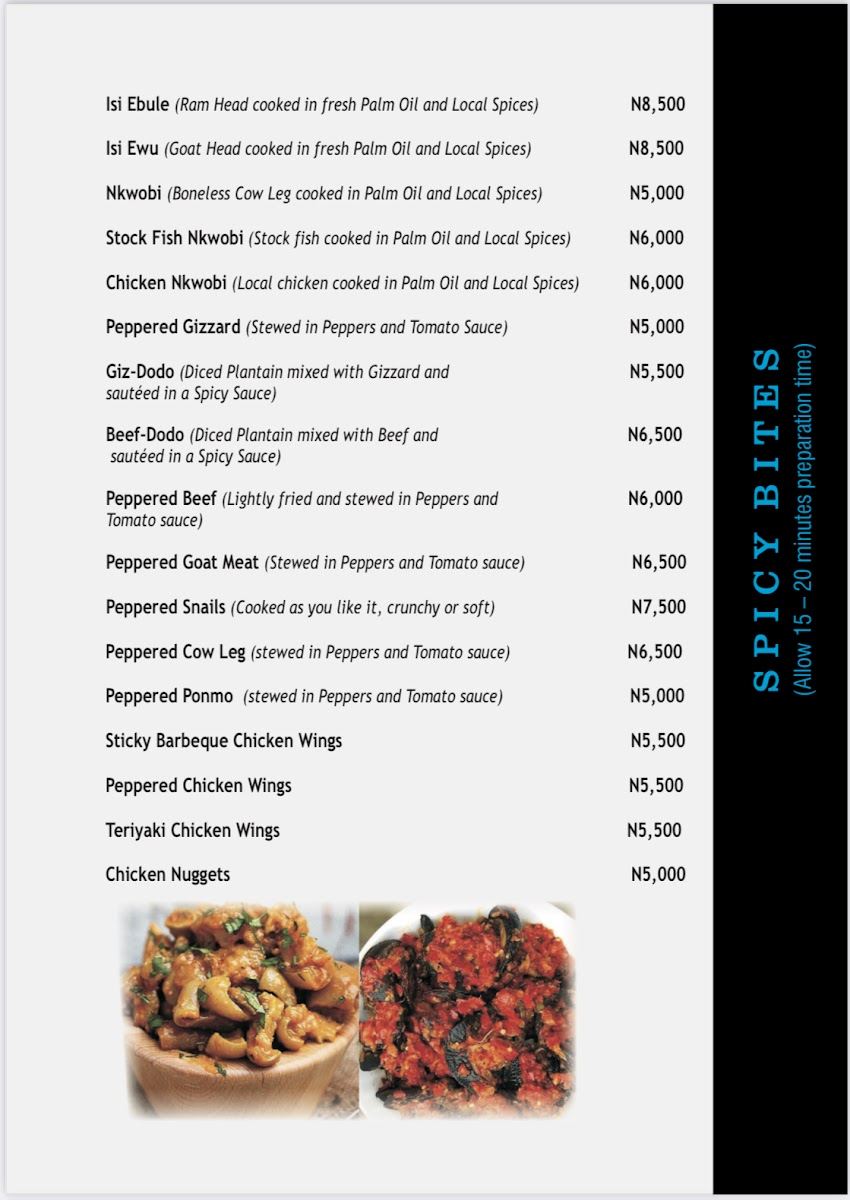 Menu Thistle - Lounge, Restaurant, Bar And Grills-3