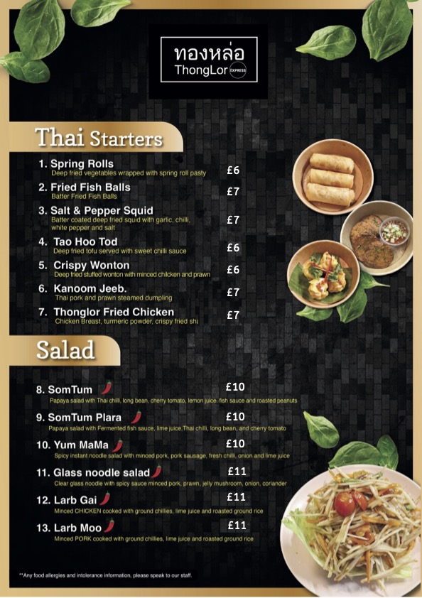 Menu Thonglor Express-1